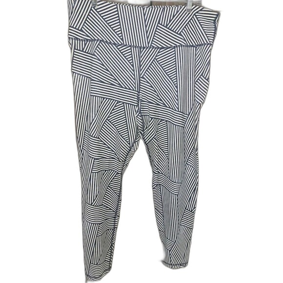 Old Navy Women's Plus Size Active Pants Go Dry XXL Blue & White - Picture 1 of 2
